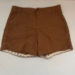 The North Face Ridgeside Cargo Brown Women Size 6 Shorts Chino Hiking Outdoor